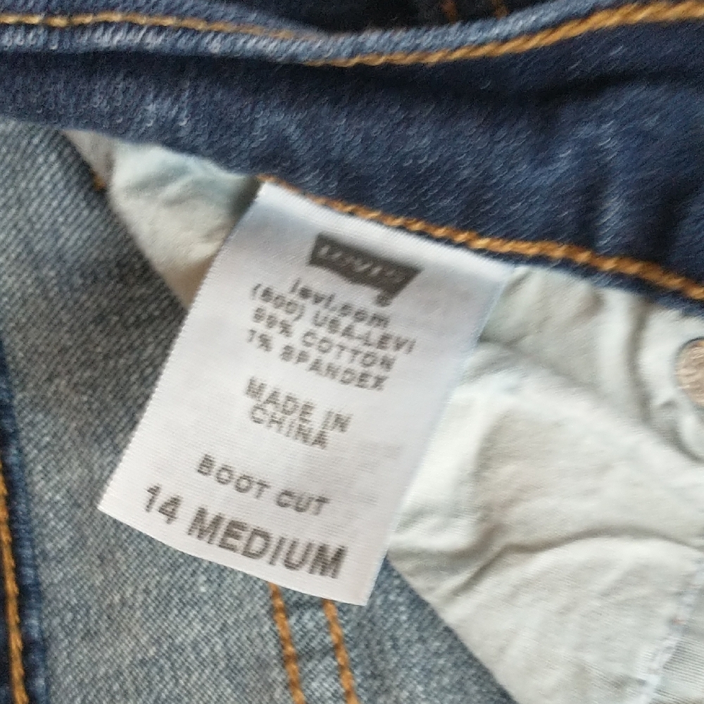 Levi's Blue Flare & Wide Leg Jeans - Picture 3 of 5